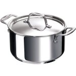 Faitout chef en inox + couvercle - tous feux - d: 24 cm