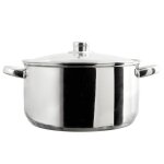Faitout metal avec couvercle induction 7l