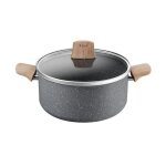 Faitout avec couvercle 24cm healthy cook tefal - mod�le international t - fal - tous feux sauf induction ...