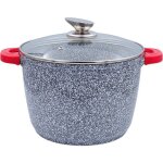 Faitout royal swiss 24 cm 6. 2l ? poign�es amovibles ? rev�tement antiadh�sif effet marbre ? compatible ...