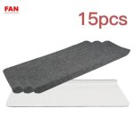 Marchettes descalier antid�rapantes - fan - lot de 15 - fibre de polyester - noir - int�rieur