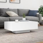 Table basse - duokon - fan836609 - led blanc - 85x55x31 cm - design contemporain