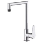 Robinetterie cuisine fangolo mitigeur �vier fa�on inox et noir essebagno