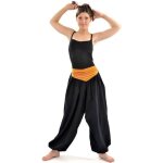 Pantalon aladin femme fantazia - noir et gris - taille unique - 100% coton n�palais
