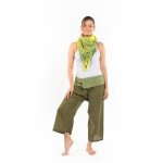Pantalon thai femme fantazia - pantacourt fisherman thai - tu - cr�me