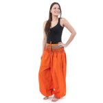 Pantalon sarouel grande taille femme fantazia - orange sari brillant miki