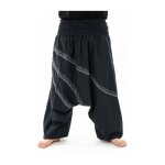 Sarouel grande taille homme fantazia andaman - ceinture �lastique - noir