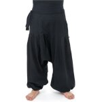 Pantalon sarouel �pais noir pour homme - fantazia yuma k2006 - 100% coton - taille unique