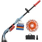 Fanzwork ponceuse � b�ton 1010 w avec tige t�lescopique jusqu� 120 mmeule diamant de 125 mm et sac de ...