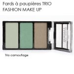 Fard � paupi�res - fashion make up - trio 11 camouflage - 8 couleurs tendances - embellit le regard