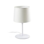 Faro conga - lampe de table ronde conique blanche e27 Faro conga - lampe de table ronde conique blanche e27