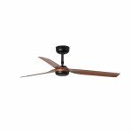 Faro punt ventilateur de plafond  3 pales en bois noir et fonc avec moteur  courant continu