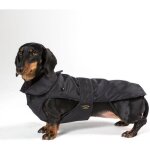 Fashion dog manteau de chien spcialement pour les teckels - noir - 33