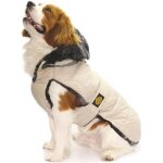 Fashion dog manteau matelass pour chiens - beige - 30
