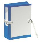 Fast pochette archive � sangle - 24x32 - soufflet 10cm - rabat pvc - bleu