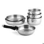 Fauchon art de la table - set 7 pi�ces amovible inox 18 / 8 induction