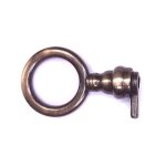Fausse cl de serrure ronde laitonn vieilli meuble ancien dcoration rustique vintage clef