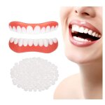 Fausses dents blanches - prothses dentaires - tpr - confortables - ajustables - mixte
