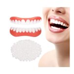 Fausses dents blanches prothses dentaires cosmtiques pour mchoire suprieure et infrieure dentier ...