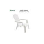 Fauteuil adirondack r�sine polypropyl�ne wilsa garden - blanc - 1 fauteuil adirondack