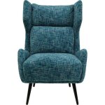 Fauteuil arne bleu kare design