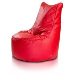 Fauteuil assise poire seat l cuir écologique rouge Fauteuil assise poire seat l cuir écologique rouge
