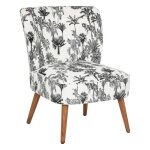 Fauteuil chiara h�v�a noir et blanc - atmosphera createur dinterieur