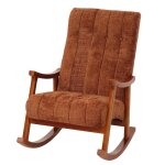 Fauteuil à bascule hwc - k10 relax bois mvg tissu / textile chenille (465g / m²) ~ terracotta piétement ... Fauteuil à bascule hwc - k10 relax bois mvg tissu / textile chenille (465g / m²) ~ terracotta piétement ...