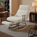 Fauteuil � bascule repose - pieds avec dossier inclinable 4 positions capacit� 160 kg fauteuil de lecture ...