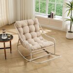 Fauteuil � bascule ?uf - chaise a bascule rocking chair coussin utilisation int�rieur / ext�rieur pour ...