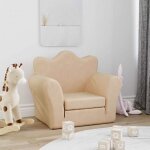 Fauteuil bebe - canape bebe vidaxl - 357055 - canap� - lit pour enfants cr�me peluche douce
