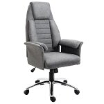 Fauteuil de bureau ergonomique homcom - chaise à bascule - hauteur réglable - roulettes pivotantes - ... Fauteuil de bureau ergonomique homcom - chaise à bascule - hauteur réglable - roulettes pivotantes - ...