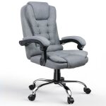 Fauteuil de bureau ergonomique en lin si�ge ergonomique � roulette 360� haut dossier et r�glable en hauteur ...
