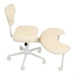 Fauteuil bureau ergonomique pivotant r�glable hauteur si�ge large accueillant position jambes crois�es ...