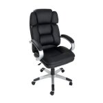 Fauteuil de bureau - idralite - mod. king - simili cuir noir - rglable en hauteur - pivotant
