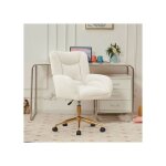 Fauteuil de bureau int�rieur hauteur r�glable rotatif pieds dor�s