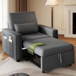 Fauteuil - canap� convertible balconera 3 en 1 avec dossier r�glable en cinq positions 88 x 192 x 90 ...