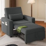 Fauteuil - canap� convertible balconera 3 en 1 avec dossier r�glable en cinq positions 88 x 192 x 90 ...