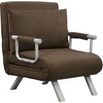 Fauteuil canap� - lit 1 personne - mycocooning - max - modulable - d�houssable - marron