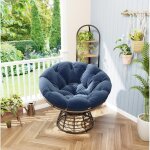 Fauteuil - chaise papasan confortable avec coussin - int�rieur et ext�rieur - mobilier de jardin terrasse ...