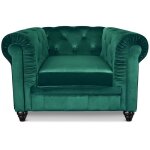 Fauteuil chesterfield velours vert - menzzo - 1 place - avec accoudoirs - style classique - intemporel ... Fauteuil chesterfield velours vert - menzzo - 1 place - avec accoudoirs - style classique - intemporel ...