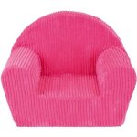Fauteuil club enfant - fun house - cotele bleu en mousse Fauteuil club enfant - fun house - cotele bleu en mousse