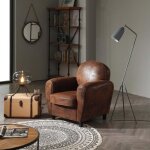 Fauteuil club vintage william marron