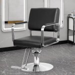 Fauteuil barbier flasidu chaise de coiffure avec repose - pieds rotation de 360 degr�s r�glable en hauteur ...