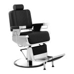 Fauteuil coiffure rglable en hauteur - noir - classique - intemporel - mtal