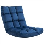 Fauteuil convertible - mycocooning - nawel - bleu roi - convertible en chaise longue et lit dappoint