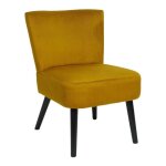 Fauteuil crapaud giulia 76cm jaune