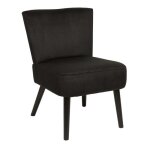 Fauteuil crapaud giulia noir