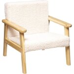 Fauteuil enfant basile bois blanc - atmosphera createur dinterieur