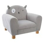 Fauteuil enfant chat gris - atmosphera createur dinterieur